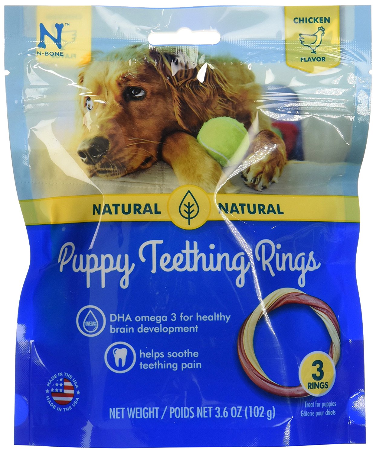 N-Bone Puppy Teething Ring - Chicken