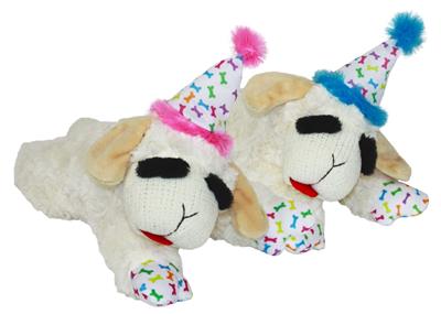 MultiPet Lamb Chop w/ Birthday Hat 10.5 in