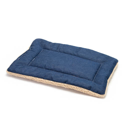 Mutts and Mittens Blue Denim Fabric Flat Bed