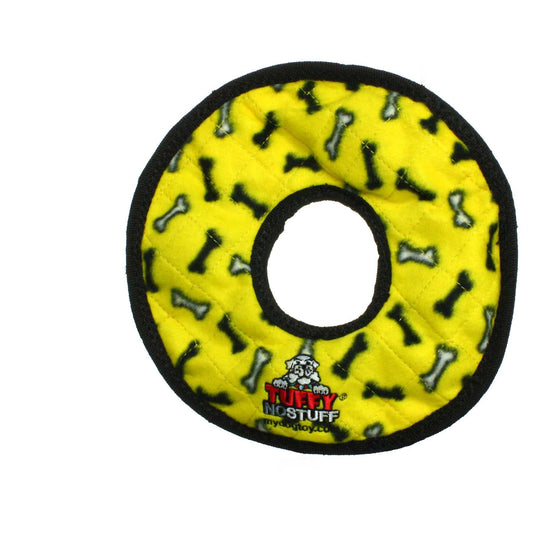 Tuffy No Stuff Ultimate Ring - Yellow, Squeaky Dog Toy